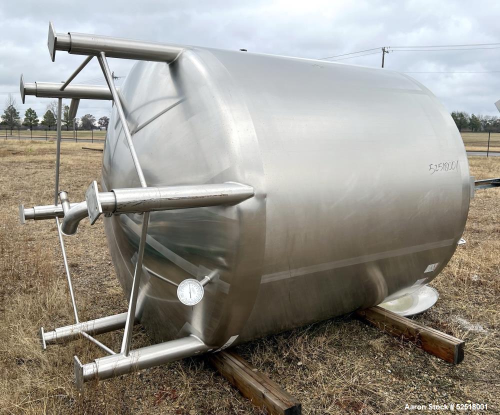 Used Tank, 2000 gallon, Stainless steel.