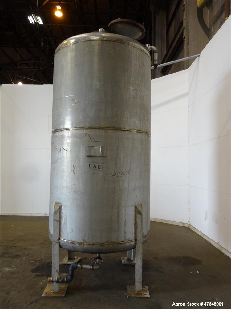 Used Central Fabrications Inc. Tank, Approximate 1,500 Gallon, 316 Stainless St