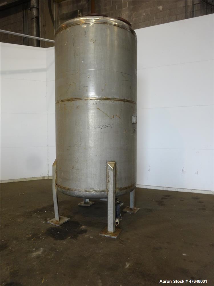 Used Central Fabrications Inc. Tank, Approximate 1,500 Gallon, 316 Stainless St