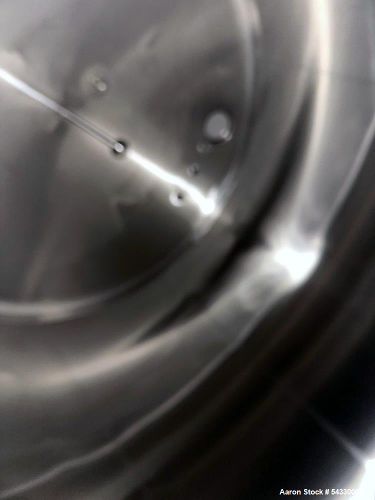 Used Cherry Burrell Vertical Mixing Tank | 4,500 Gallon 304 Stainless Steel Beverage Vessel