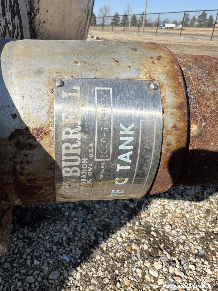 Cherry Burrell Model CV 2,000 Gallon Stainless Steel Vertical Tank