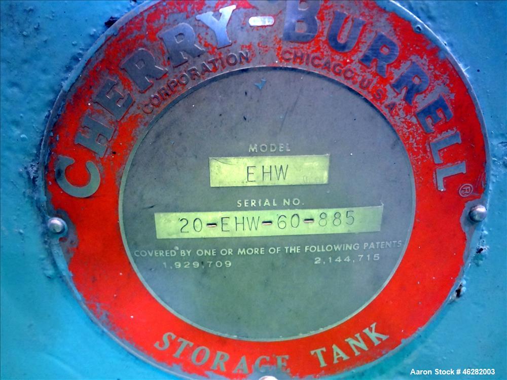 Used Tank, Cherry Burrell Tank, Model EHW, 304 Stainless Steel