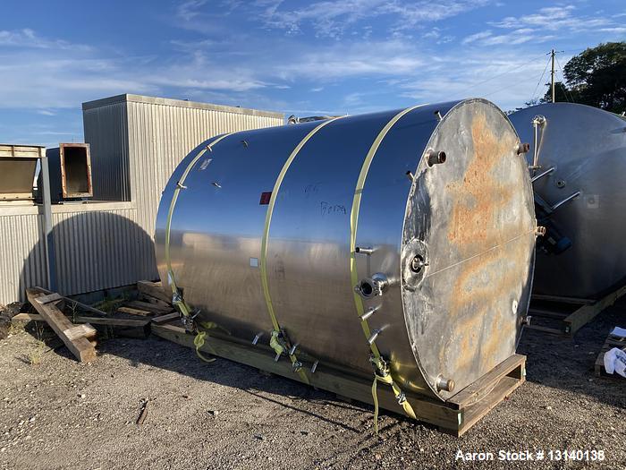 Used-Cherry Burrell 2000 Gallon 304 Stainless Steel Jacketed Batch Processor