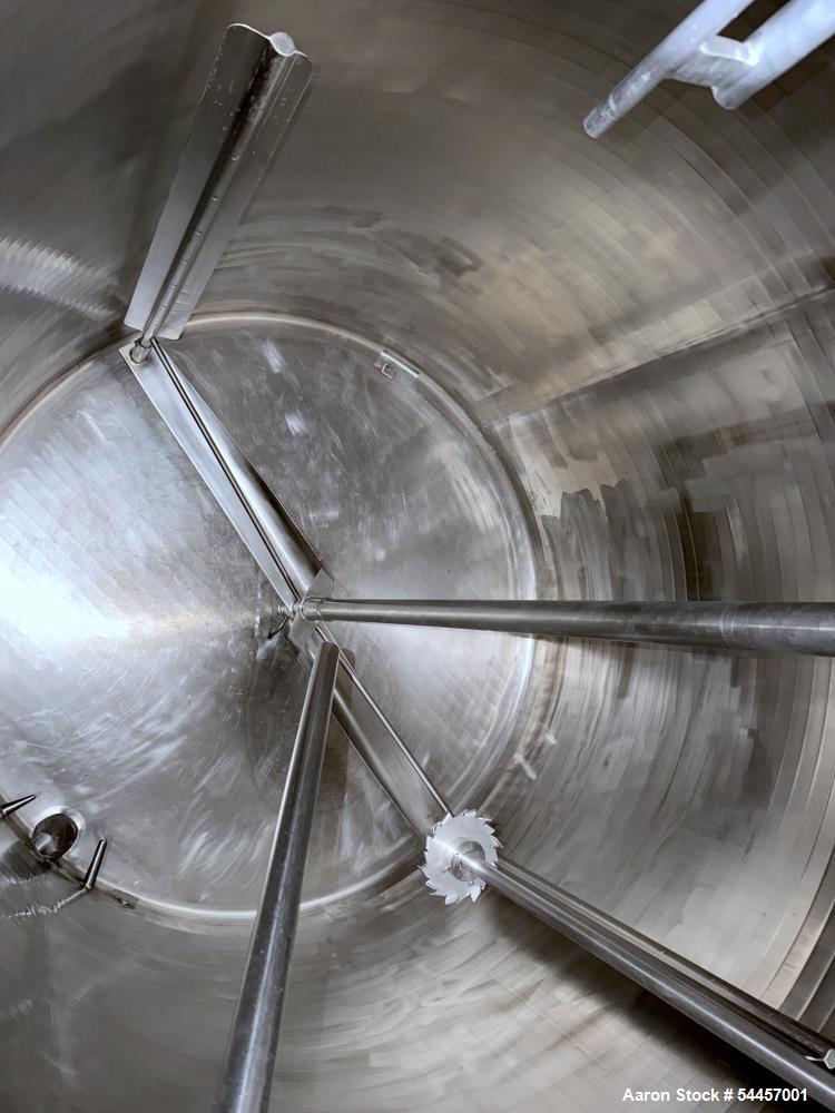 Used Cherry Burrell 2,000 Gallon Jacketed Batch Processor | Stainless Steel Agitated Mixing Tank