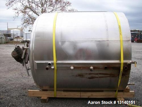 Used-Cherry Burrell Approximately 1500 Gallon 304 Stainless Steel Jacketed Proce