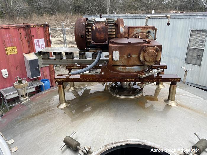 Cherry Burrell Approximately 1500 Gallon 304 Stainless Steel Jacketed Proce