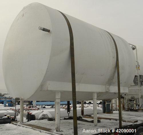 Used Cherry Burrell Storage Tank, 3000 gallon, model GHW, 304 stainless steel, horizontal. 84" diameter x 108" straight side, dished heads. Insulated with carbon steel sheathing. 1/4 channel jacket o...