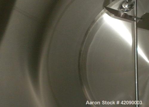 Used Cherry Burrell Storage Tank, 3000 gallon, model GHW, 316 stainless steel, horizontal. 84'' diameter x 108'' straight side, dished heads. Insulated with carbon steel sheathing. 1/4 channel jacket...
