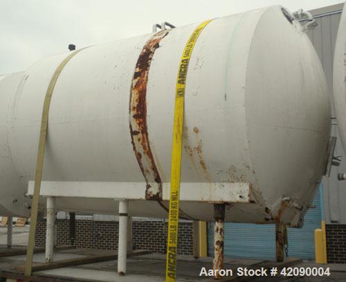 Used Cherry Burrell Storage Tank, 3000 gallon, 304 stainless steel, horizontal. 84'' diameter x 108'' straight side, dished heads. Insulated with carbon steel sheathing. 1/4 channel jacket on partial...