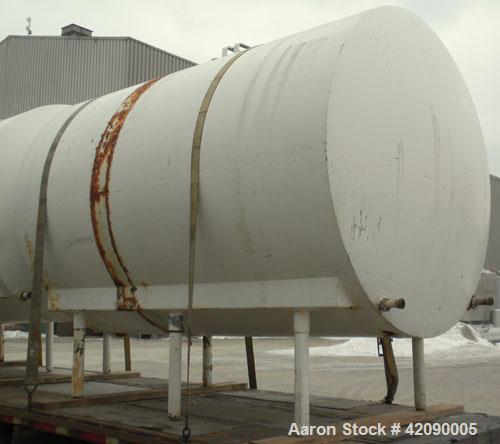 Used- Cherry Burrell Storage Tank, 3000 gallon, 304 stainless steel, horizontal. 84'' diameter x 108'' straight side, dished...