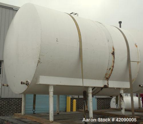Used Cherry Burrell Storage Tank, 3000 gallon, 304 stainless steel, horizontal. 84'' diameter x 108'' straight side, dished heads. Insulated with carbon steel sheathing. 1/4 Channel jacket on partial...