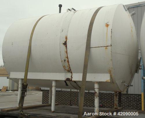 Used Cherry Burrell Storage Tank, 3000 gallon, 304 stainless steel, horizontal. 84'' diameter x 108'' straight side, dished heads. Insulated with carbon steel sheathing. 1/4 Channel jacket on partial...