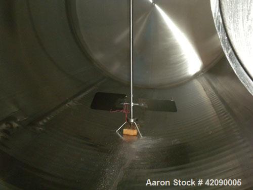 Used Cherry Burrell Storage Tank, 3000 gallon, 304 stainless steel, horizontal. 84'' diameter x 108'' straight side, dished heads. Insulated with carbon steel sheathing. 1/4 Channel jacket on partial...