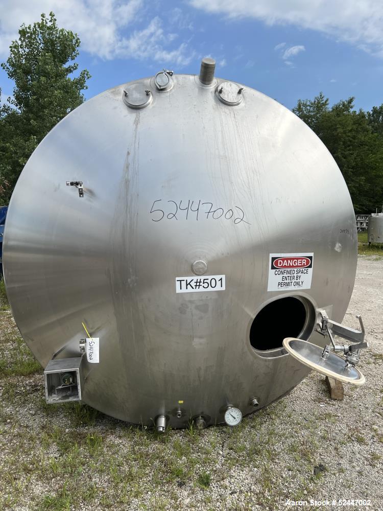 Cherry Burrell Agitated Storage Tank, Model HCW, 4,000 Gallon