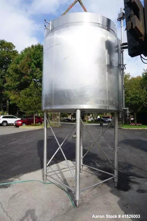 Used-Cherry Burrell Approximately 1,200 Gallon Stainless Steel Jacketed Vertical