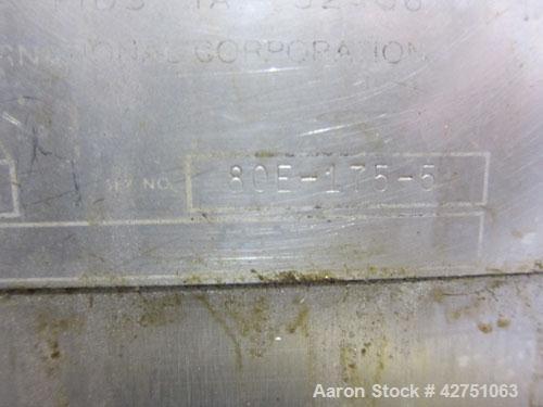 Used Cherry-Burrell Tank, 2000 Gallon, 316 Stainless Steel, Vertical. 84" Diameter x 84" straight side. Dished top, coned bottom. Off center top entering Lightnin agitator, 1-1/2" diameter shaft with...