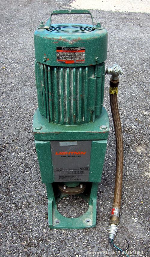 Used Cherry-Burrell Tank, 2000 Gallon, 316 Stainless Steel, Vertical. 84" Diameter x 84" straight side. Dished top, coned bottom. Off center top entering Lightnin agitator, 1-1/2" diameter shaft with...