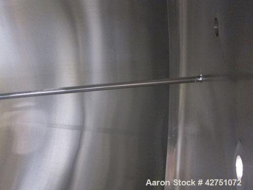 Used Cherry-Burrell Tank, 2000 Gallon, 316 Stainless Steel, Vertical. 84" Diameter x 84" straight side. Dished top, coned bottom. Openings top 1-1/2" tri-clamp, 3", (2) 2" NPT, 6", 18" man way with c...