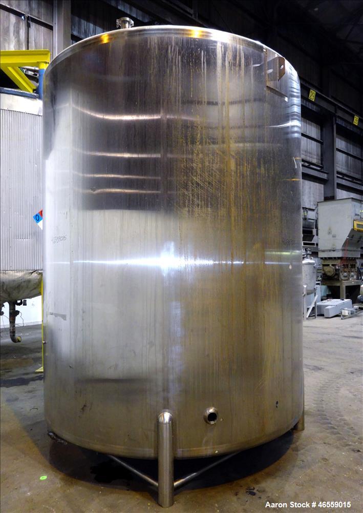 Used Cherry Burrell Tank, 4,500 Gallon, 316 Stainless Steel, Vertical.