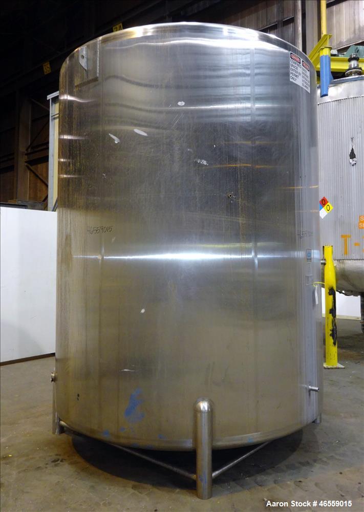Used Cherry Burrell Tank, 4,500 Gallon, 316 Stainless Steel, Vertical.