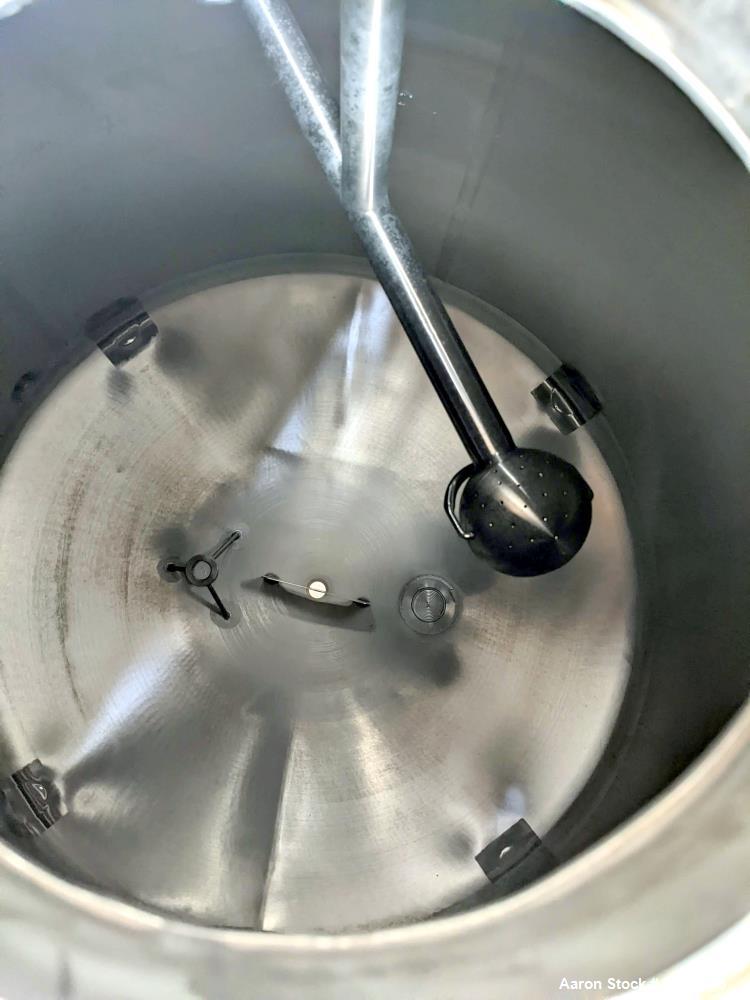 Used Cherry Burrell 1,000 Gallon Stainless Steel Tank, Vertical. Approximate 60" diameter x 76" straight side. Dished top and bottom. Openings top: (1) 2-1/2" sanitary thread reduced to 1-1/2" tri-cl...