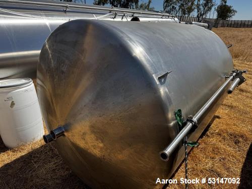 Used 1,500 Gallon Cherry-Burrell Vertical Stainless Steel Tank – Side Manway, Spray Bar, Polished Interior