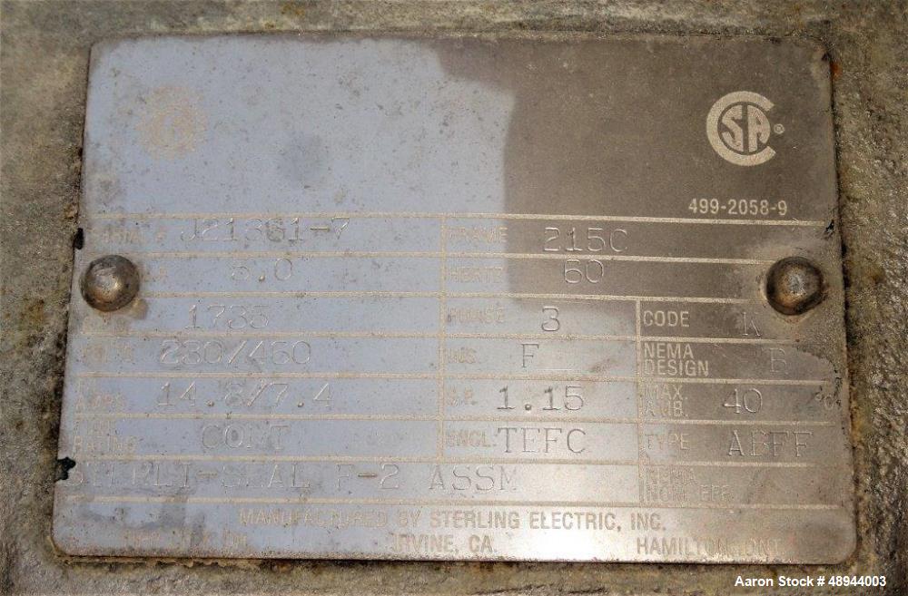 Used Chester Jensen Dual Motion Processors, Model 70N100, 316 Stainless Stee