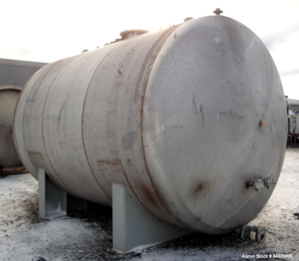 Used Chicago Boiler Company Pressure Tank, 8000 Gallon, 304L Stainless Steel, Horizontal. 114" diameter x 144" straight side, dished heads. Internal rated 15 psi at -20 to 350 degrees F. Openings top...