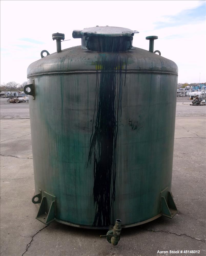 Used Chicago Boiler Company, Approximate 1,000 Gallon, 304 Stainless Steel.
