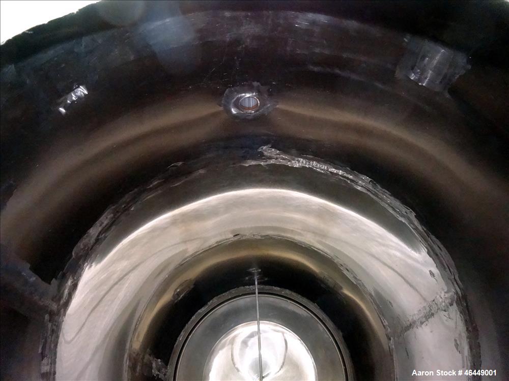Used Circleville Metal Works Pressure Tank, Approximately 4000 Gallons, 304L Stainless Steel, Horizontal. 84" Diameter x 167" straight side, dished Heads. Internal Rated 25 PSI at 350 Degrees F. Open...