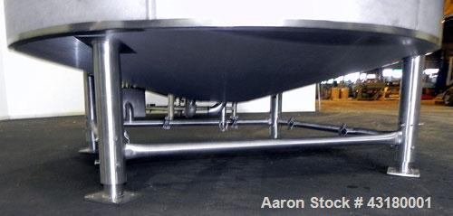 Used Crepaco Processor Kettle, 2500 Gallon, 304 Stainless Steel, Vertical. 96’’ Diameter x 76’’ straight side, dished top, coned bottom. 36’’ Section (75 square feet) on side wall, and 29 square feet...
