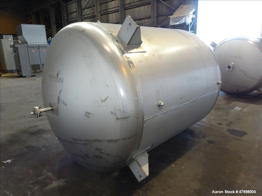 Unused- Crown Iron Works Pressure Tank, 1100 Gallon, 304L Stainless Steel, Verti