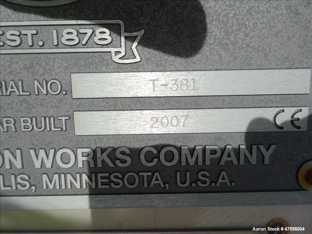 Unused- Crown Iron Works Pressure Tank, 1100 Gallon, 304L Stainless Steel, Verti