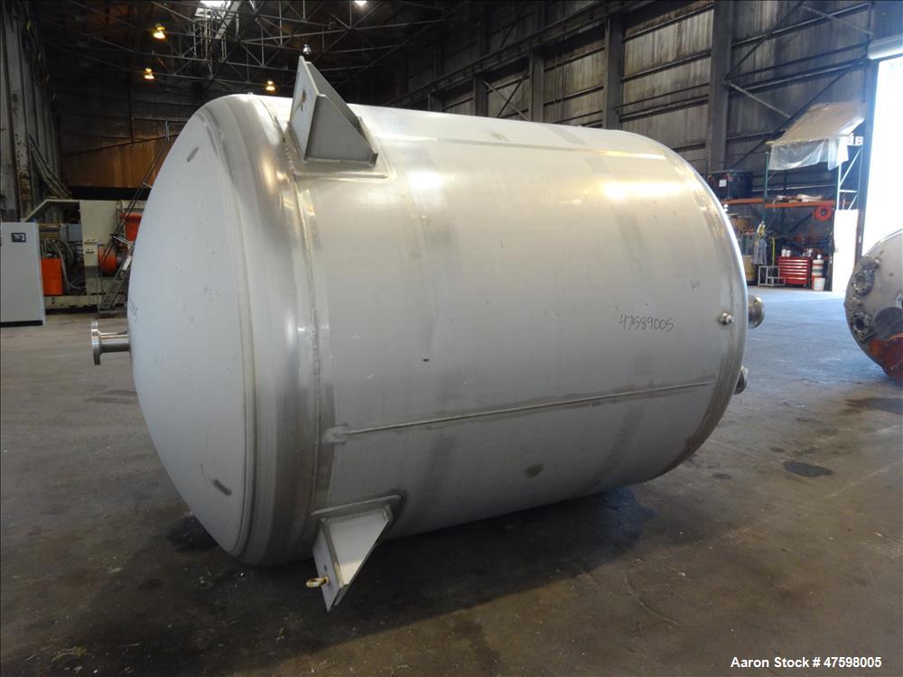 Unused- Crown Iron Works Pressure Tank, 2100 Gallon, 304L Stainless Steel, Verti