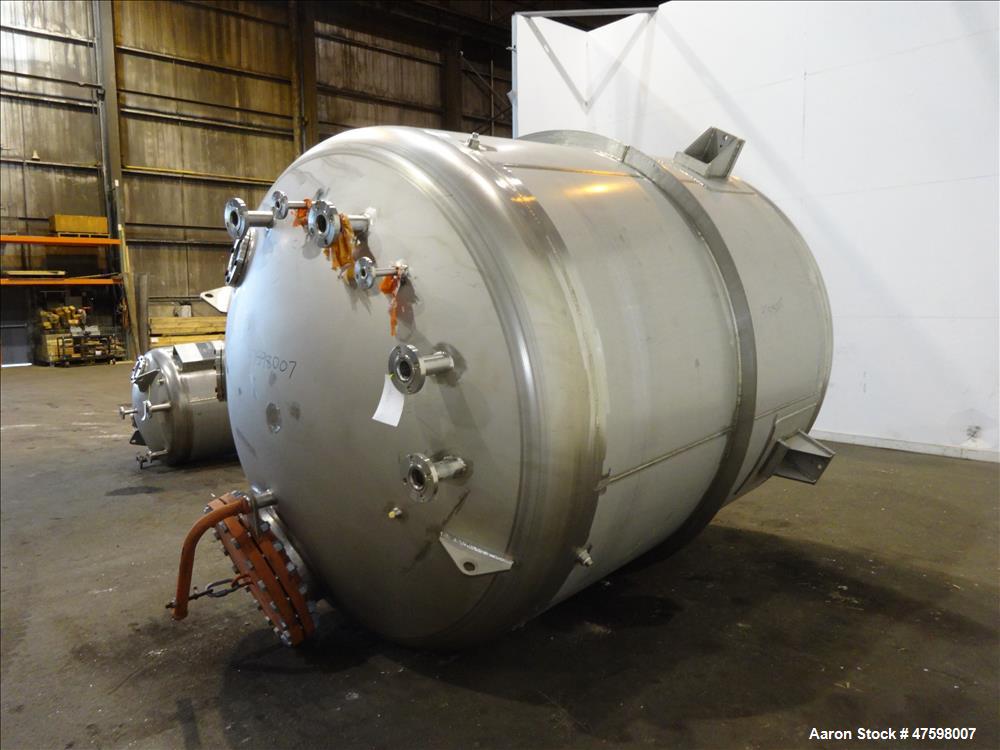 Unused- Crown Iron Works Pressure Tank, 2100 Gallon, 304L Stainless Steel, Verti