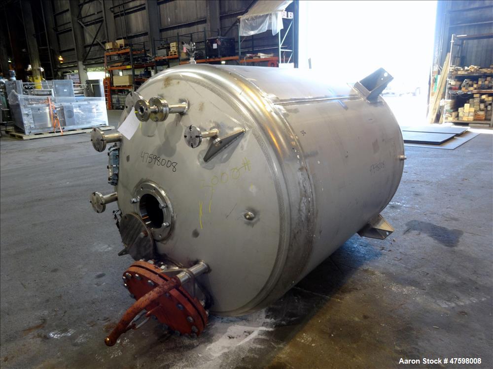 Unused- Crown Iron Works Pressure Tank, 1100 Gallon, 316L Stainless Steel, Verti