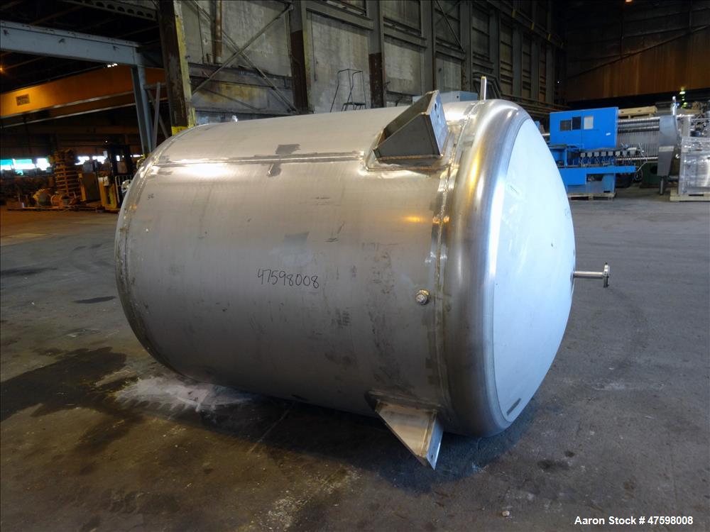 Unused- Crown Iron Works Pressure Tank, 1100 Gallon, 316L Stainless Steel, Verti