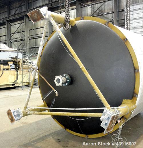 Used Custom Metalcraft Tank, 4,476 Gallon, 304 Stainless Steel, Vertical. Approximately 98” diameter x 120” straight side, dished top and bottom. Rated atmospheric at 210 degrees F.  Off center top e...