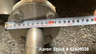 Used Industries D'Acler Tank, Approximate 4730 Liter (1249 Gallon), 316 Stainless Steel, Vertical. Approximate 72" diameter x 72" straight side, coned top & bottom. Mounted on 4 stainless legs. Seria...