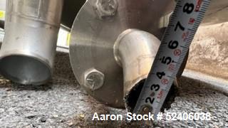 Used Industries D'Acler Tank, Approximate 4730 Liter (1249 Gallon), 316 Stainless Steel, Vertical. Approximate 72" diameter x 72" straight side, coned top & bottom. Mounted on 4 stainless legs. Seria...