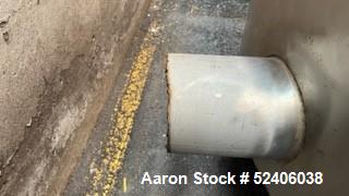 Used Industries D'Acler Tank, Approximate 4730 Liter (1249 Gallon), 316 Stainless Steel, Vertical. Approximate 72" diameter x 72" straight side, coned top & bottom. Mounted on 4 stainless legs. Seria...