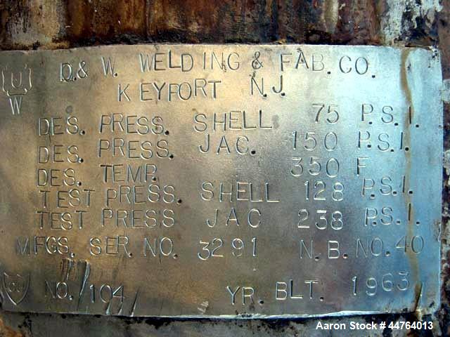Used 2000 Gallon Stainless Steel D&W Welding & Fab Pressure Tank