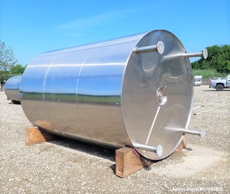 Used 4000 Gallon 316L Stainless Steel Vertical Vacuum Rated Storage Tank