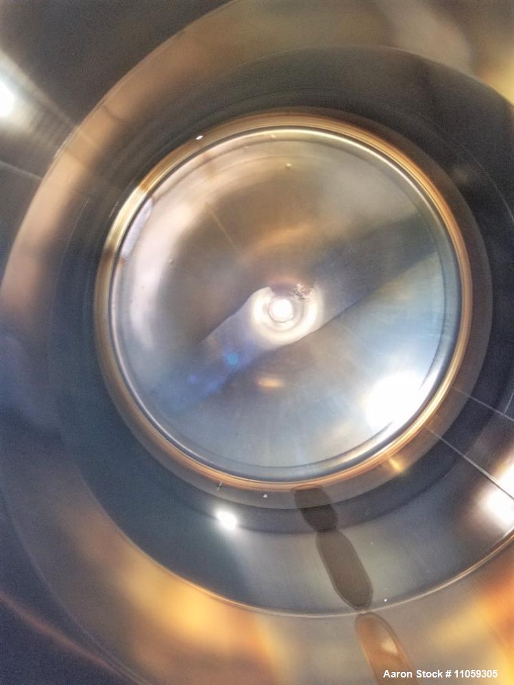 Used 4000 Gallon 316L Stainless Steel Vertical Vacuum Rated Storage Tank