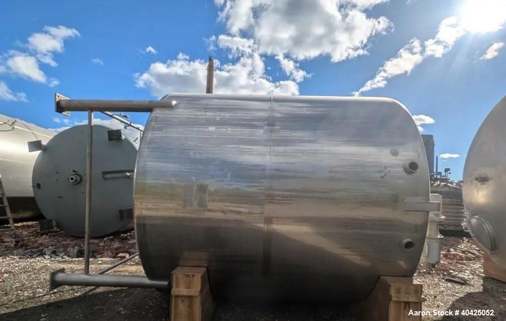 Used DCI 3,000 Gallon Stainless Steel Mix Tank – 316 SS, Agitated, Vertical
