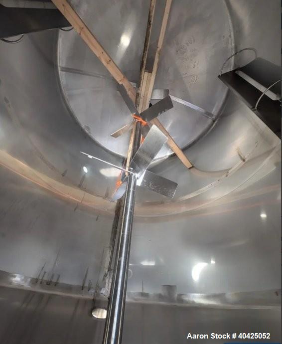 Used DCI 3,000 Gallon Stainless Steel Mix Tank – 316 SS, Agitated, Vertical