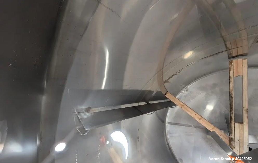 Used DCI 3,000 Gallon Stainless Steel Mix Tank – 316 SS, Agitated, Vertical