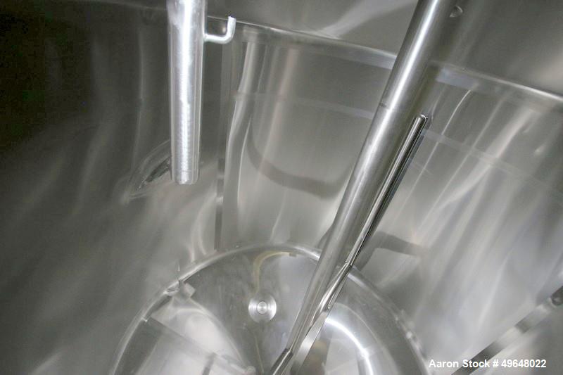 Used 1000 Gallon Stainless Steel Single Wall Tank