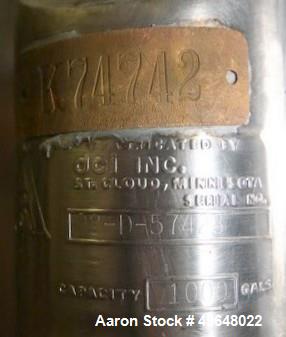 Used 1000 Gallon Stainless Steel Single Wall Tank