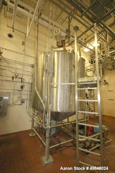 Used 2000 Gallon Stainless Steel Single Wall Tank